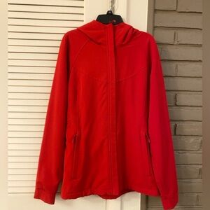 Kirkland Signature Red Plush Hooded Light Jacket